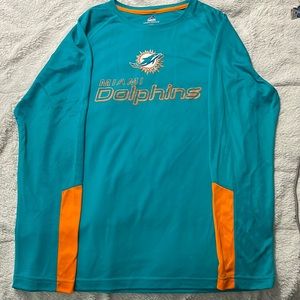 Miami Dolphins: Long Sleeve: Cool Base: Large